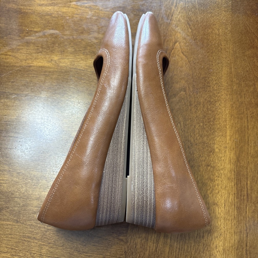 Women's Baretraps Covette Casual‎ Wedge Heel Size 10 Rich Congnac Brown EUC - Picture 4 of 9